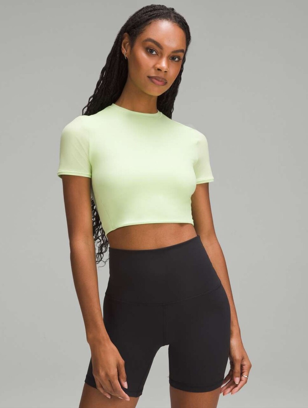 lululemon Wundermost Ultra-Soft Nulu Crewneck Cropped T-Shirt